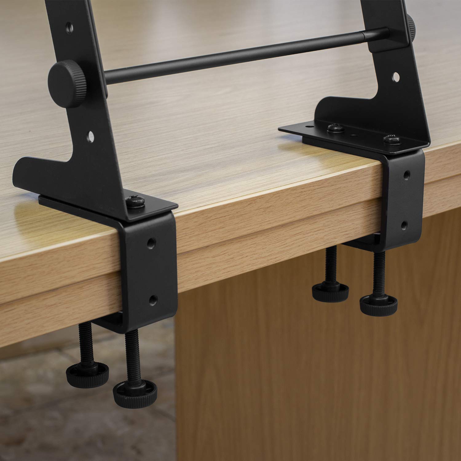 TIGER LEC14BK Adjustable Table Top DJ Laptop Stand with Desk Clamps 29
