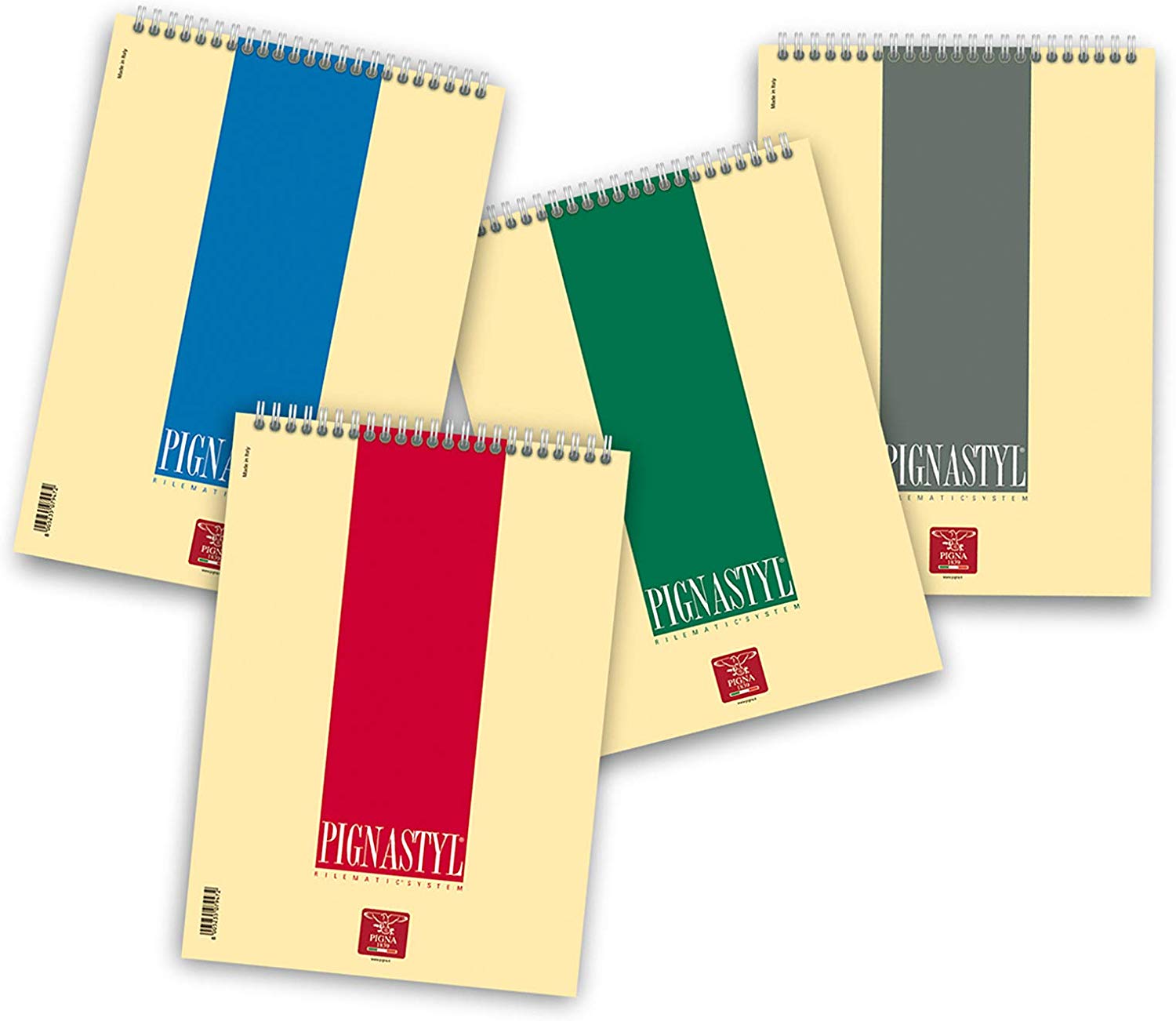Pigna STYL A4 Spiral Book (Pack of 10), Black