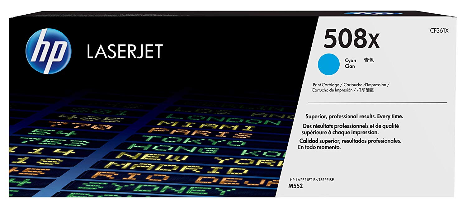 HP CF361X 508X High Yield Original LaserJet Toner Cartridge, Cyan, Single Pack