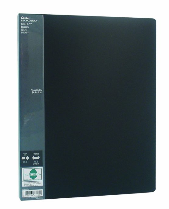 Pentel DCF646A Presentation Folder A3 / A4 60 Pockets - Black