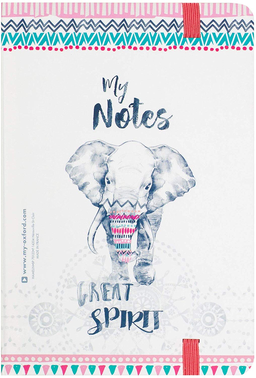 Oxford Boho Chic Student Calendar 12 x 18 cm 1 Day per Page with 176 Sheets 80 g/m2 Optic Paper SCRIBZEE Compatible Design Elephant - Image 3
