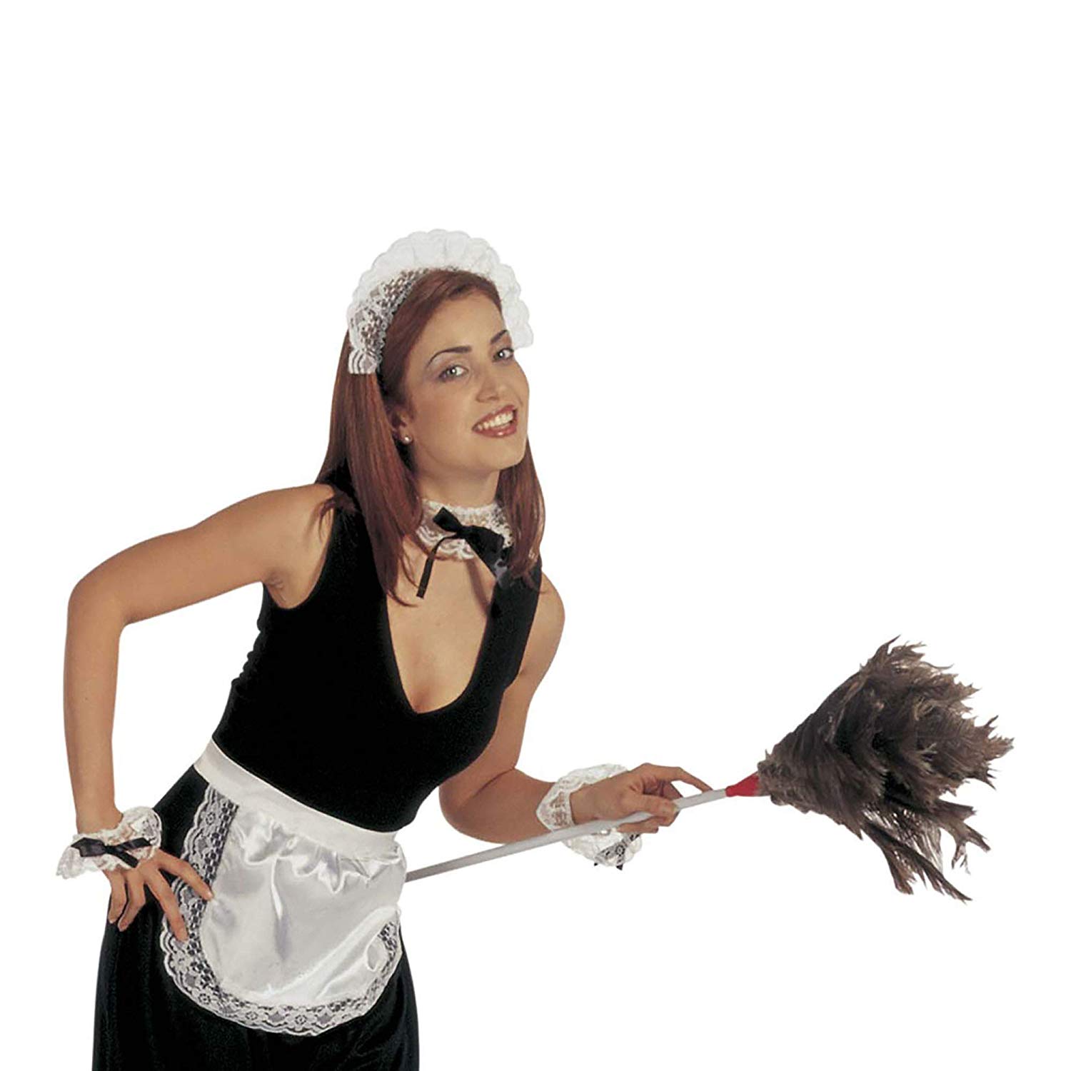 French Maid Accessory Set Accessory for Fancy Dress, Black and White - Image 3