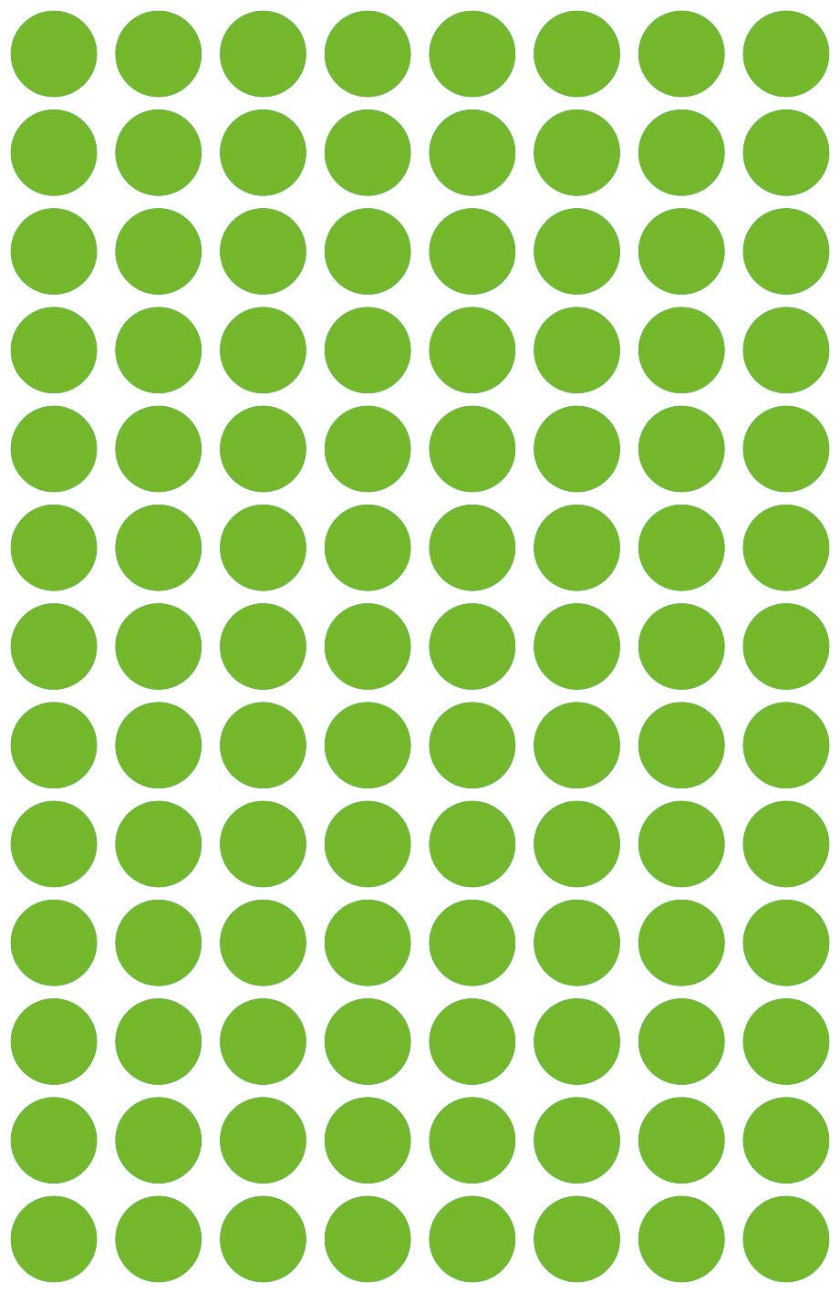 Avery Zweckform Etikett 8 mm Marking Dots Green Removable Wall Stickers - 416ST - Image 2