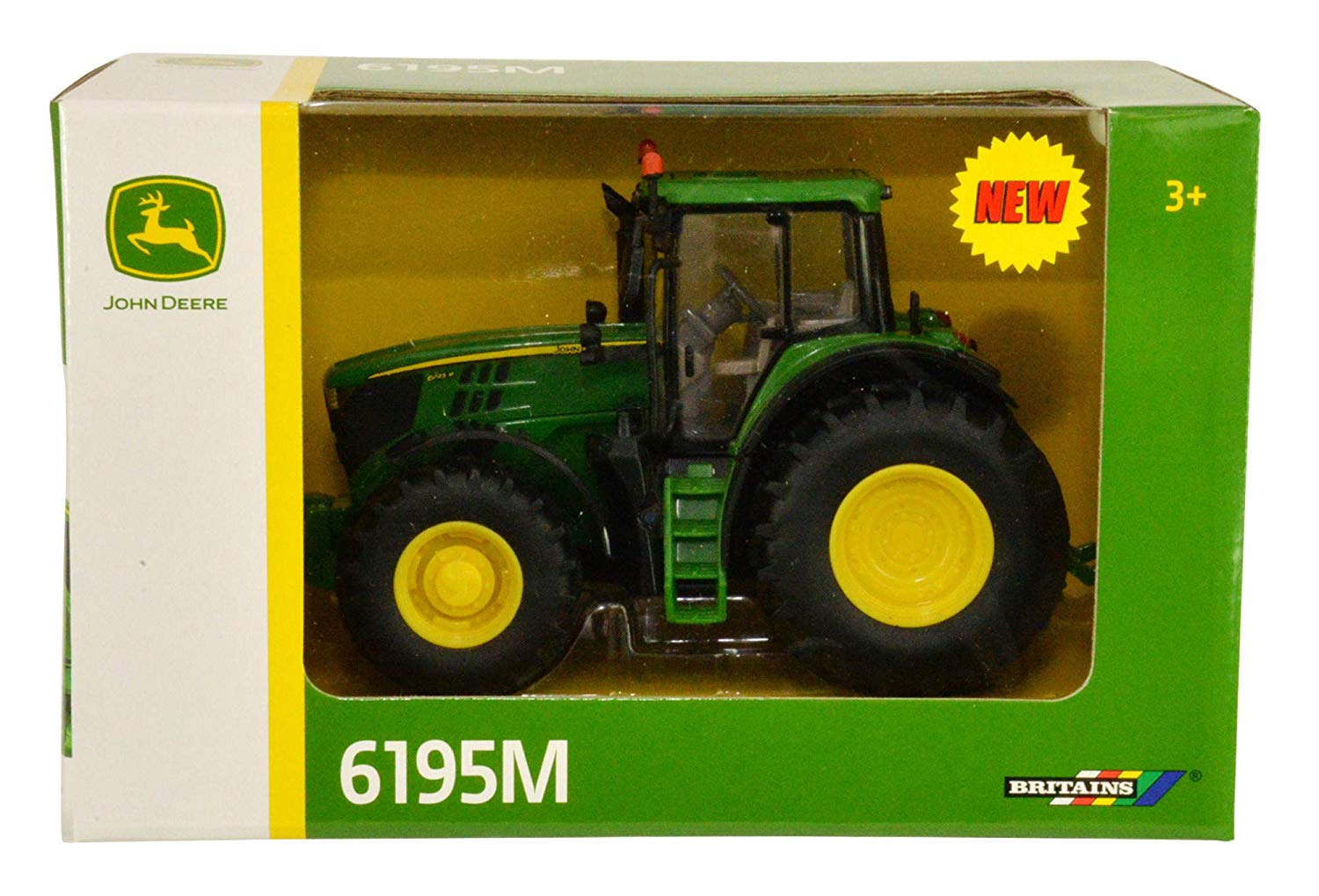 Britains John Deere 6195M Tractor, Multicoloured, 43150, Large - Image 4
