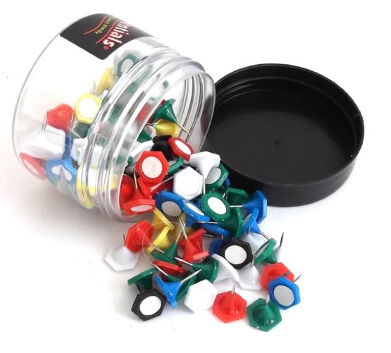 Whitecroft Essentials 26661 Value Indicator Pin - Assorted Colours (Pack of 160)