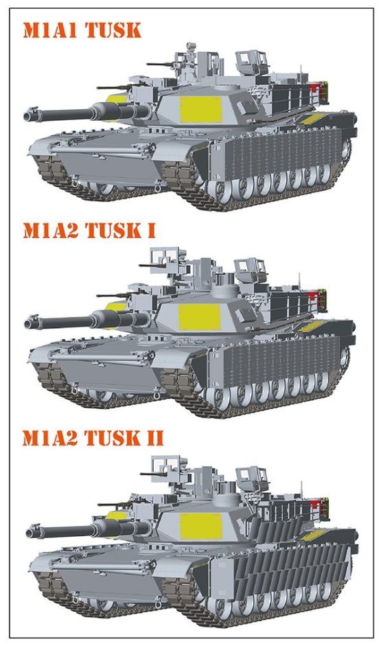 Rye field original model 5004 model kit M1 A2 SEP Abrams TUSK Tusk I/II/M1 A1 Tusk - Image 2