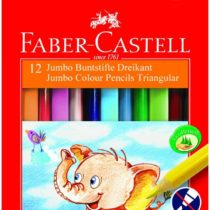 Faber-Castell 116501 Triangular Jumbo Coloured Pencil (Pack of 12)