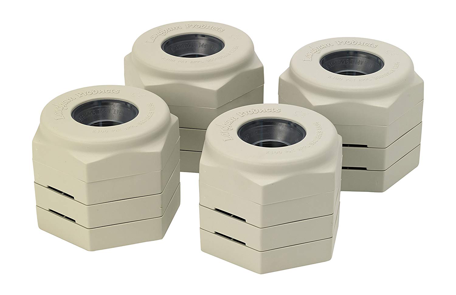 HOMECRAFT LANGHAM 4.3 to 6.5 cm Grip On Height Adjustable Furniture Raisers - Set of 4 (Eligible for VAT relief in the UK)