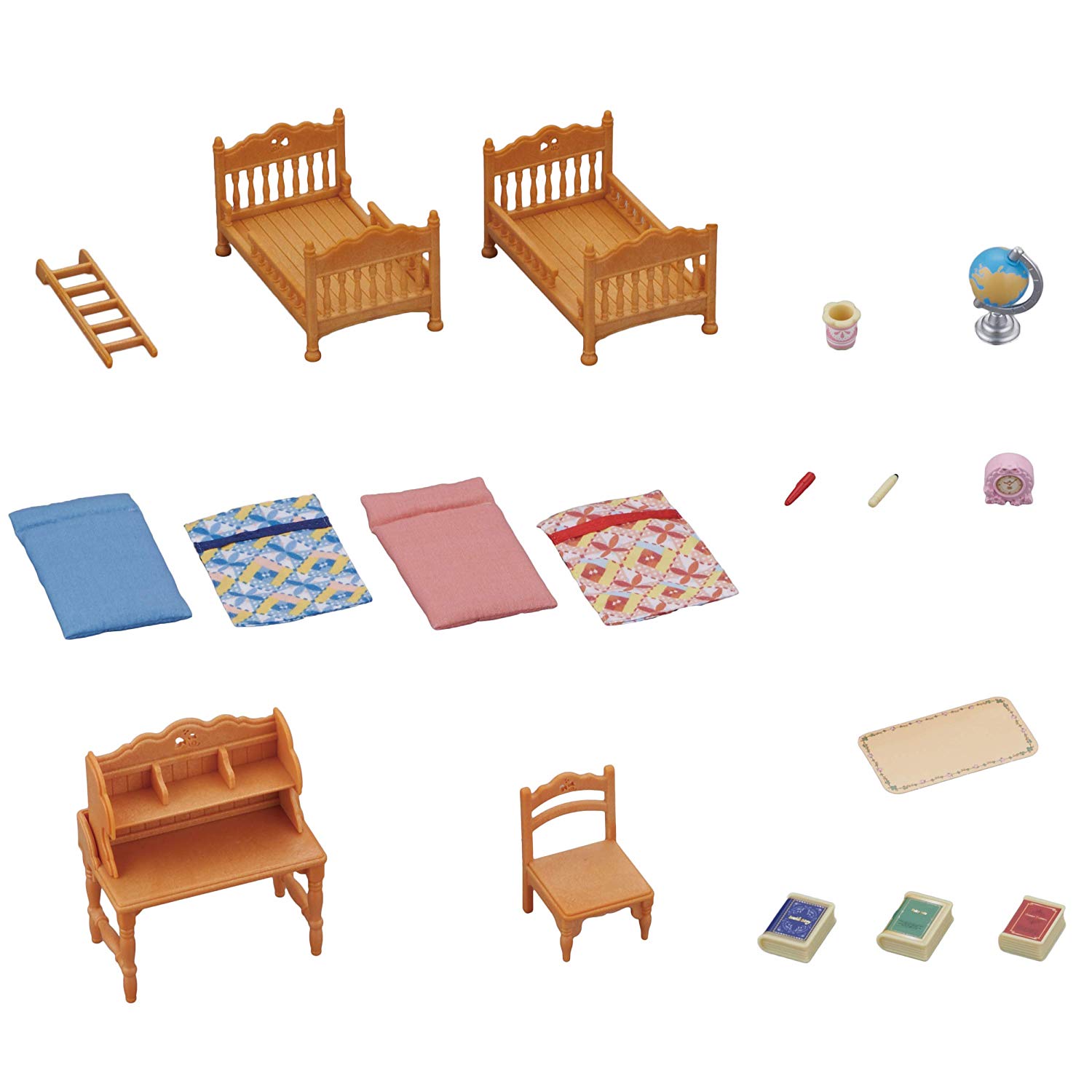 Sylvanian Families Children's Bedroom Set - dollhouse furniture 5338, Multicolor - Image 4