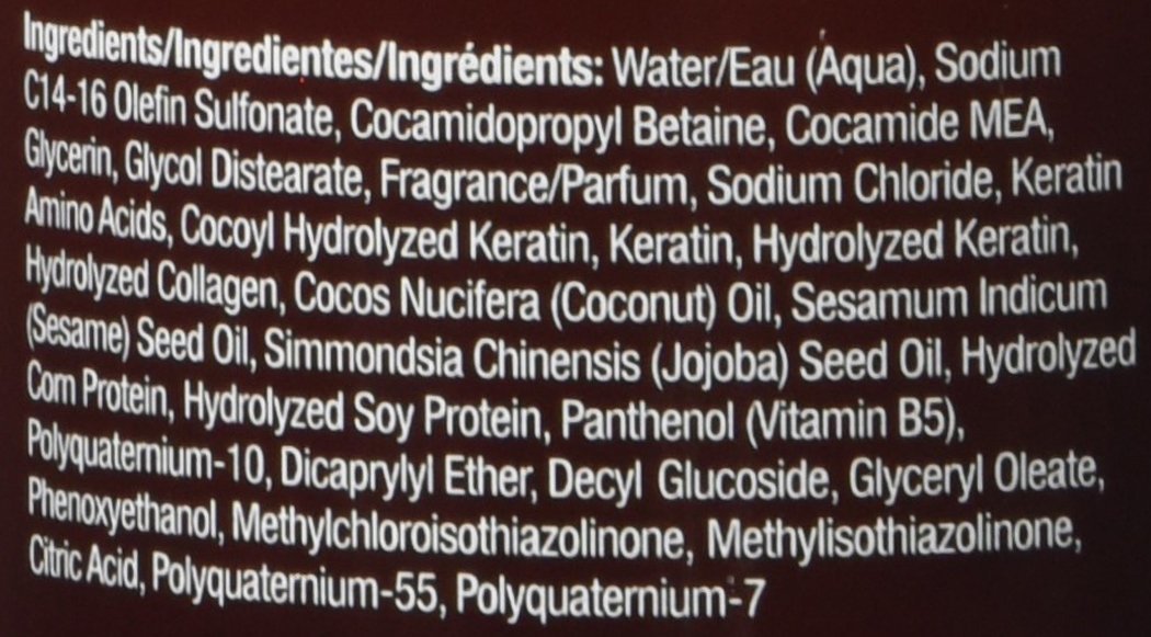 HASK Keratin Smoothing Shampoo for all hair types colour safe, gluten-free, sulfate-free, paraben-free - 1 355 ml Bottle - Image 4