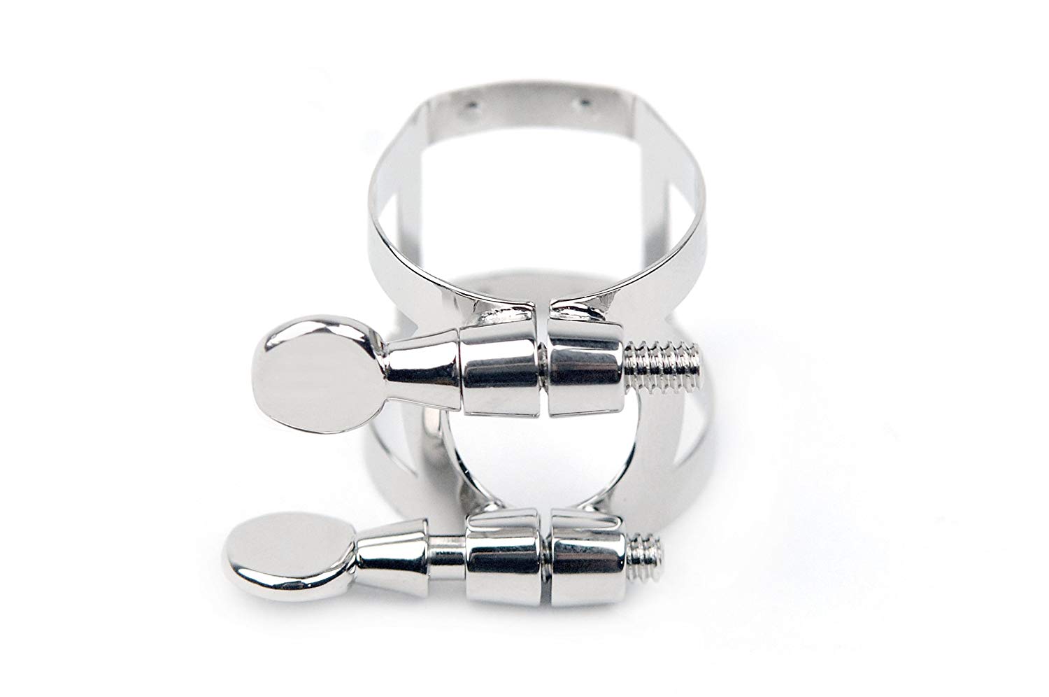 Rico Nickel Plated Ligature and Cap for Tenor Sax with Hard Rubber Mouthpieces, Natürlich, Ligature & Cap Sets - Image 4