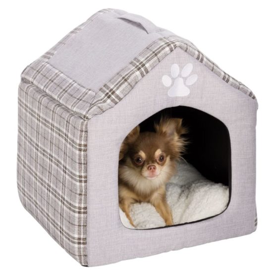 Trixie Silas Cuddly Cave, 40 x 45 x 40 cm, Grey/Cream - Image 3