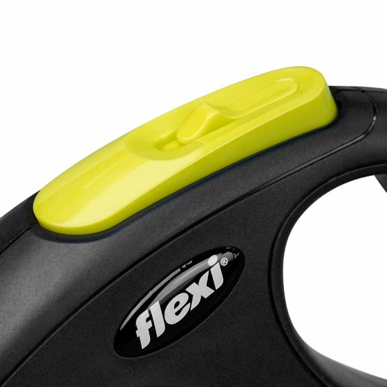 flexi Design Retractable Lead, Medium, 5 m, Black/Yellow - Image 2