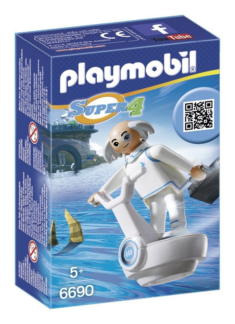 Playmobil 6690 Super 4 Dr. X, Fun Imaginative Role-Play, PlaySets Suitable for Children Ages 4+, Multicolor