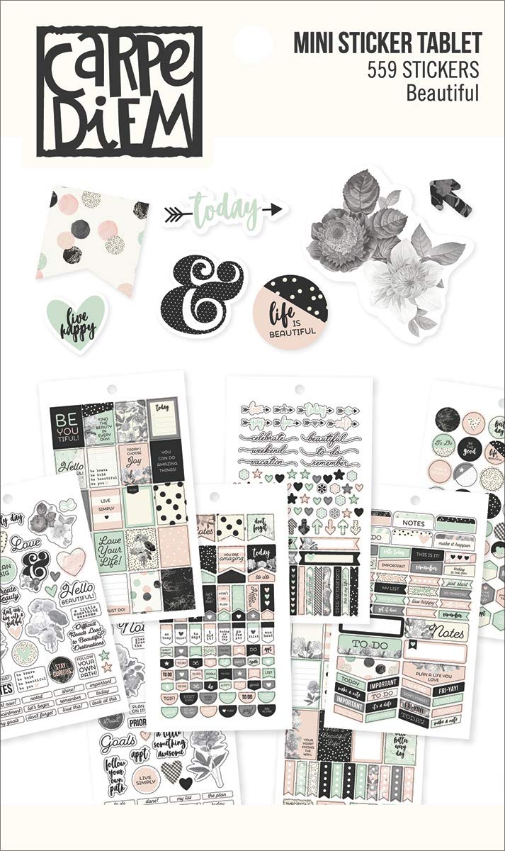 Simple Stories 7945 Carpe Diem Beautiful Mini Stickers, Multi-Colour, 17.1 x 10.2 x 0.4 cm - Image 2