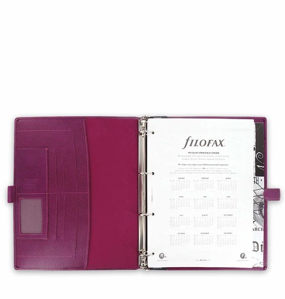 Filofax A4 Finsbury Organiser - Raspberry - Image 4