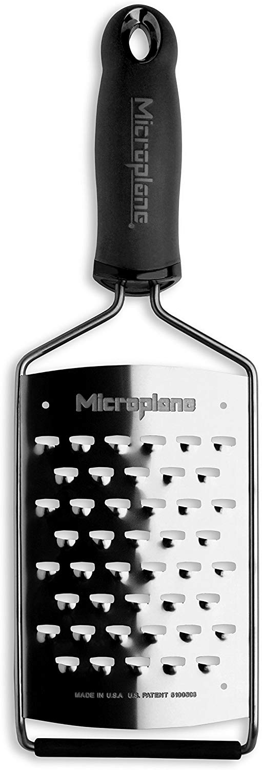 Microplane Kitchen Grater XL Ultra-coarse for Potato Cheese, Cabbage, Cucumber and Pumpkin with Stainless Steel Blade - Made in USA