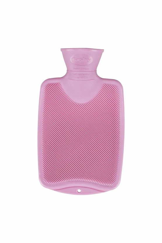 Fashy Rose Single Ribbed Hot Water Bottle, 0.8 Litre