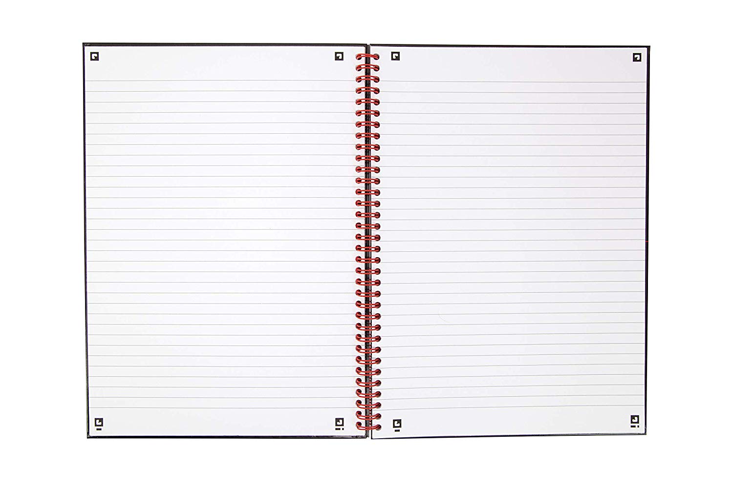 Oxford Black n' Red A4 Wirebound Hardback Recycled Notebook - Image 2