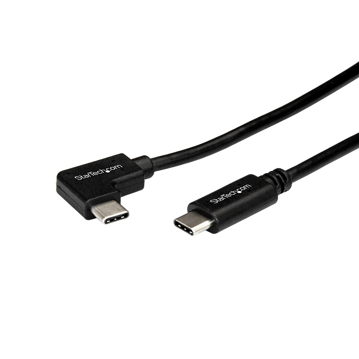 StarTech.com Right Angle USB-C Cable, 1m / 3 ft, Reversible, M/M, USB Type C Cable, USB-C Charge Cable