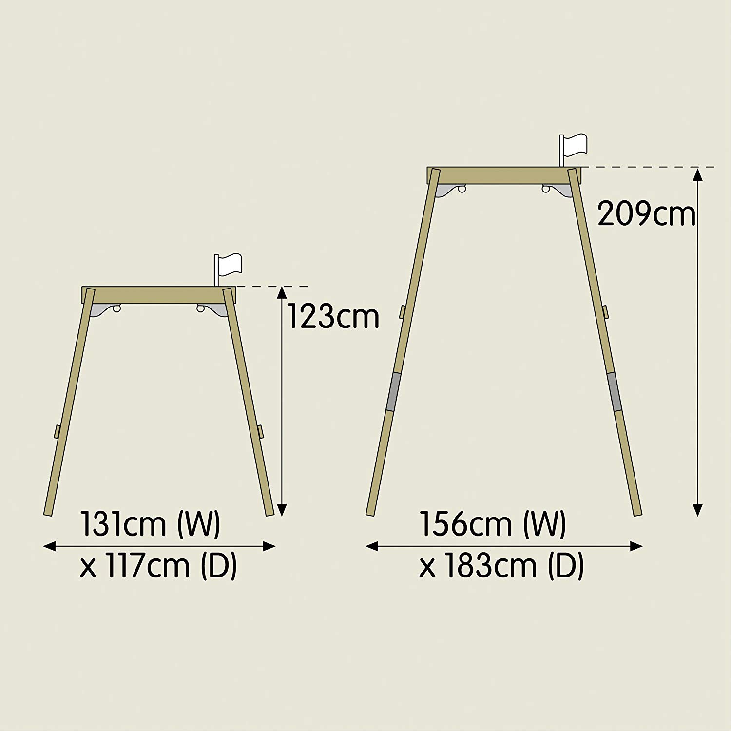 Wooden Swing Frame (Forest Acorn) - Image 4