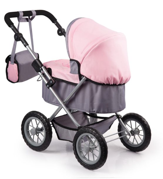 Dolls Pram Trendy, stroller, foldable, height-adjustable handle, with shoulder bag - Image 2