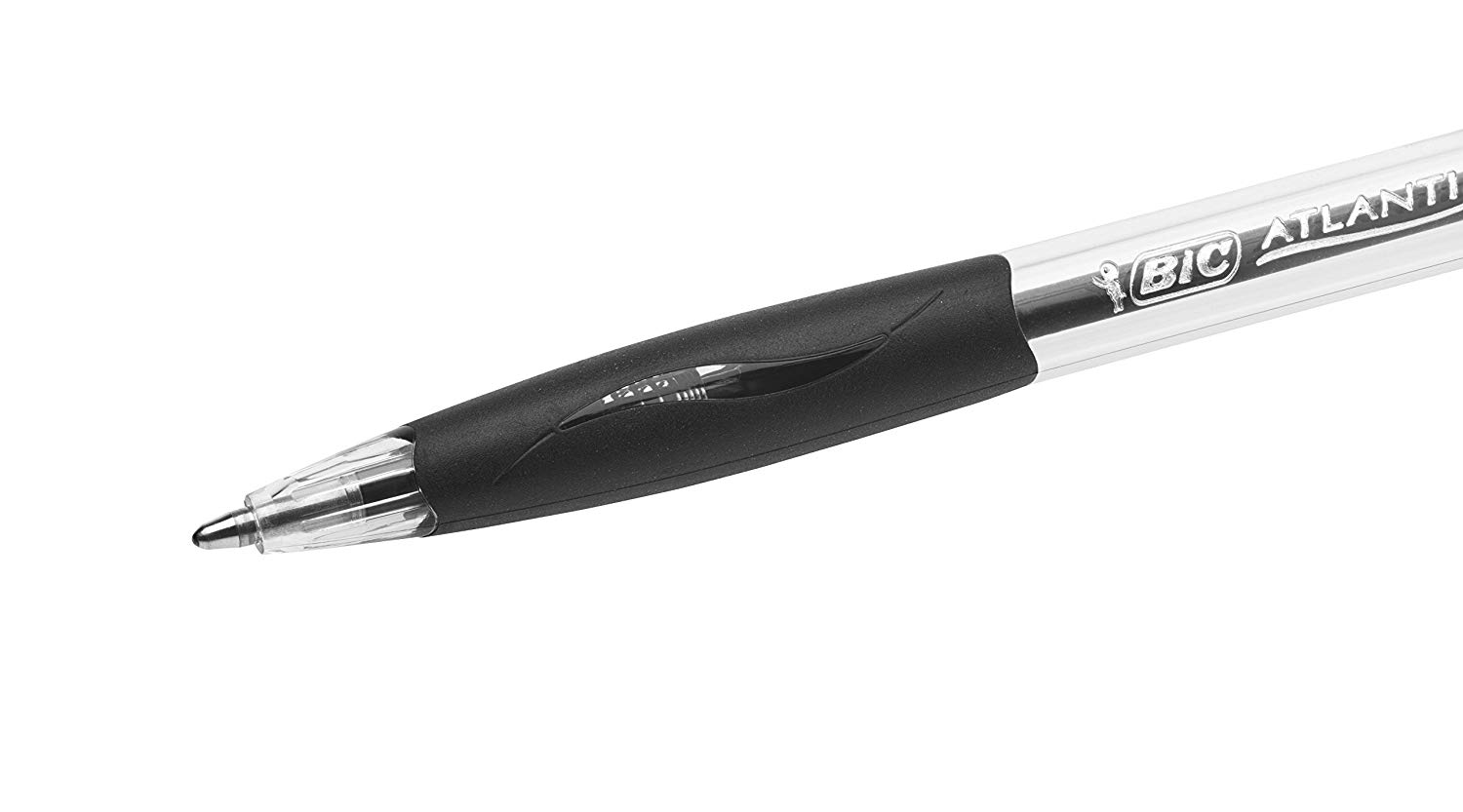 BIC Atlantis Classic Retractable Ballpoint Pens Medium Tip 1.0 mm - Box of 30 + 6 - Black, black / transparent, 1 count (Pack of 36) - Image 4
