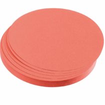 Franken Kreise UMZ 10 04 Presentation Cards Circular 9.5 cm Diameter 130 g/m² Pack of 500 Yellow 500 Stück red