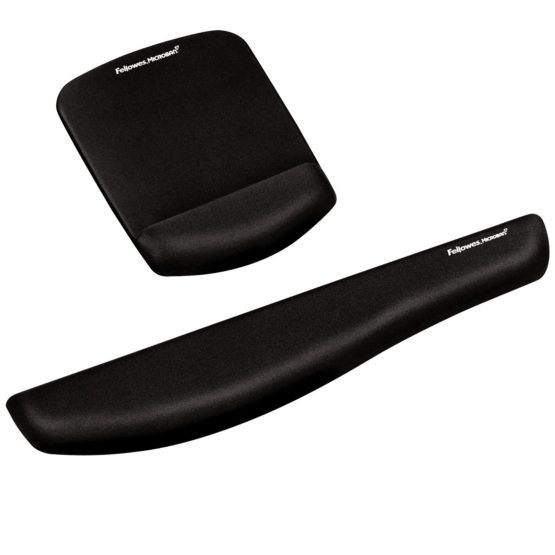 Fellowes PlushTouch Keyboard Wrist Rest with Microban Protection - Ergonomic Wrist Support with Non Slip Rubber Base for Computer Laptop and Home Office - Black - Image 2