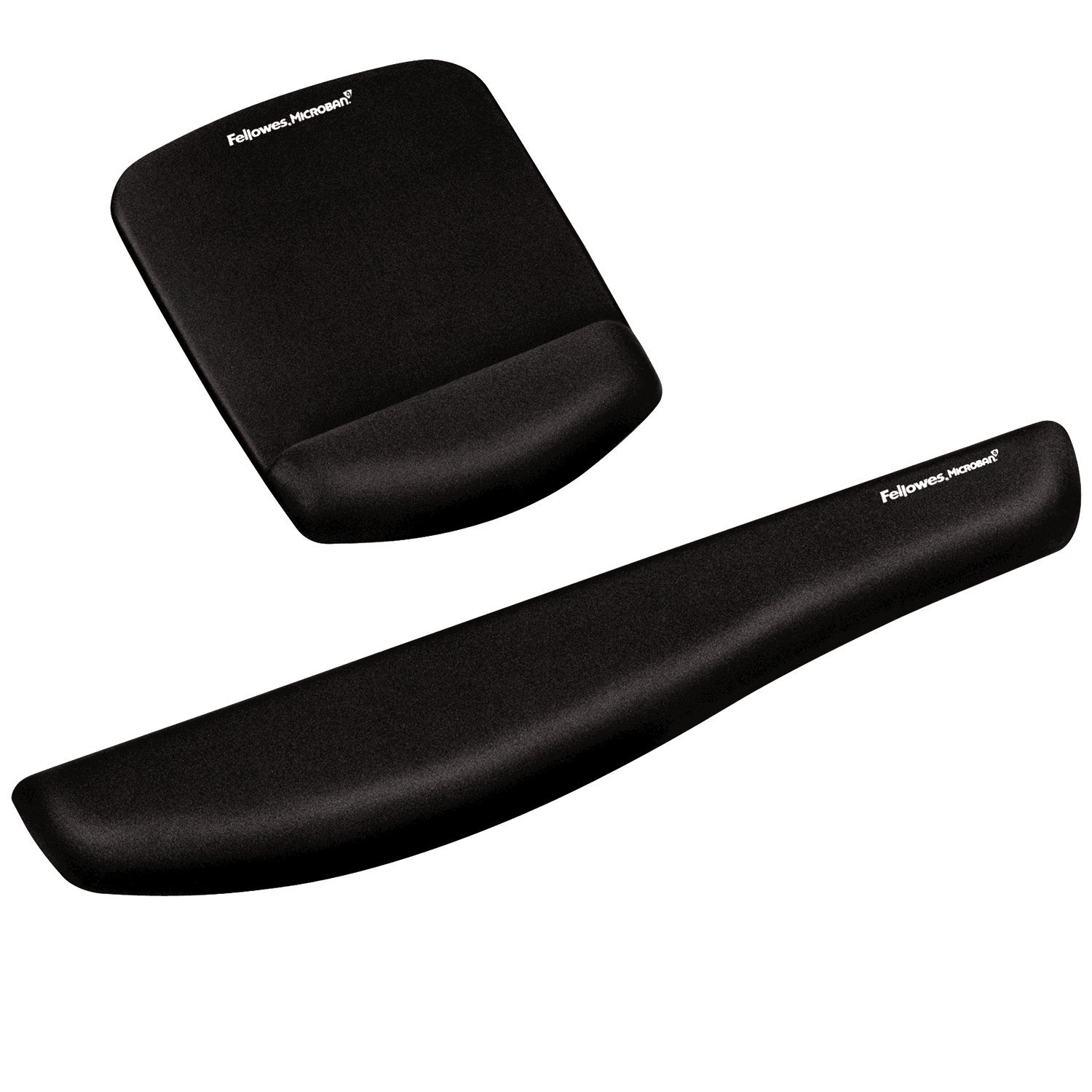 Fellowes PlushTouch Mouse Mat with Wrist Support Featuring Microban Antimicrobial Protection, Black 9252003 - Image 2