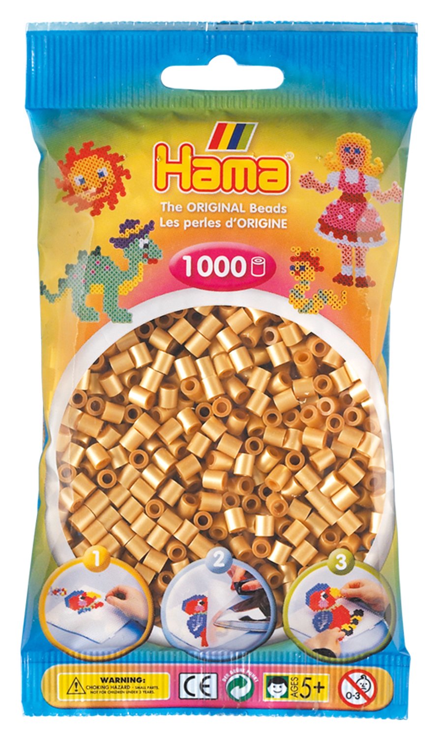 Hama 207-61 Midi Bead, Gold, 1000 pcs