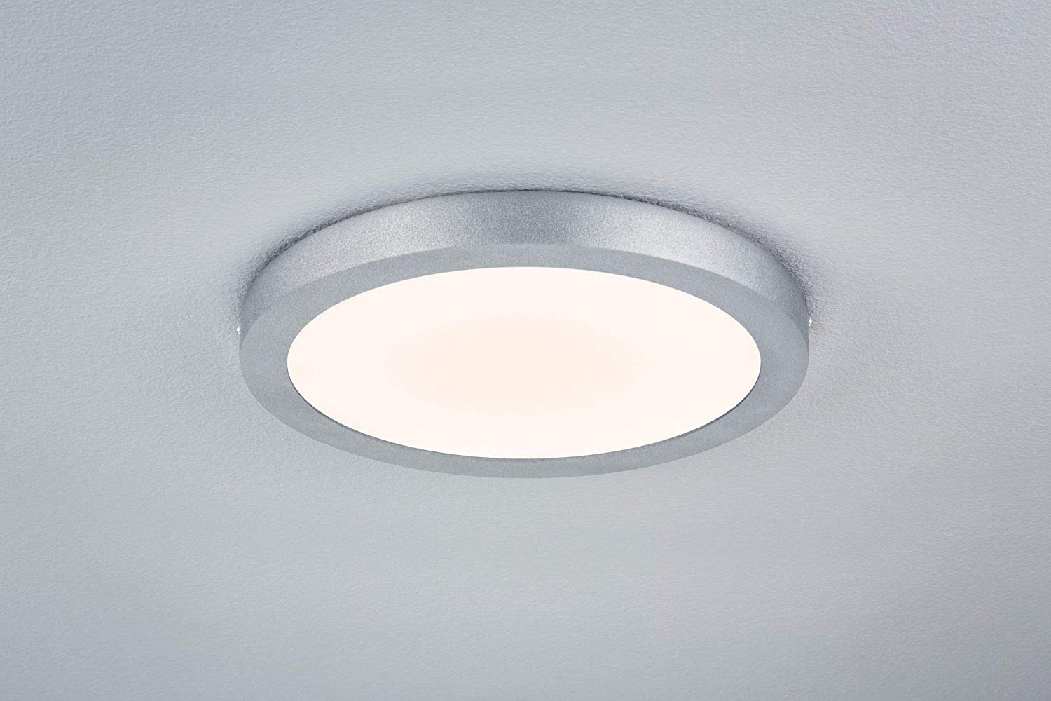 WallCeiling Lunar LED Panel 300mm 17W 230V matt Chrome Aluminium, Chrome Matt, 30x3,8x30 cm - Image 3