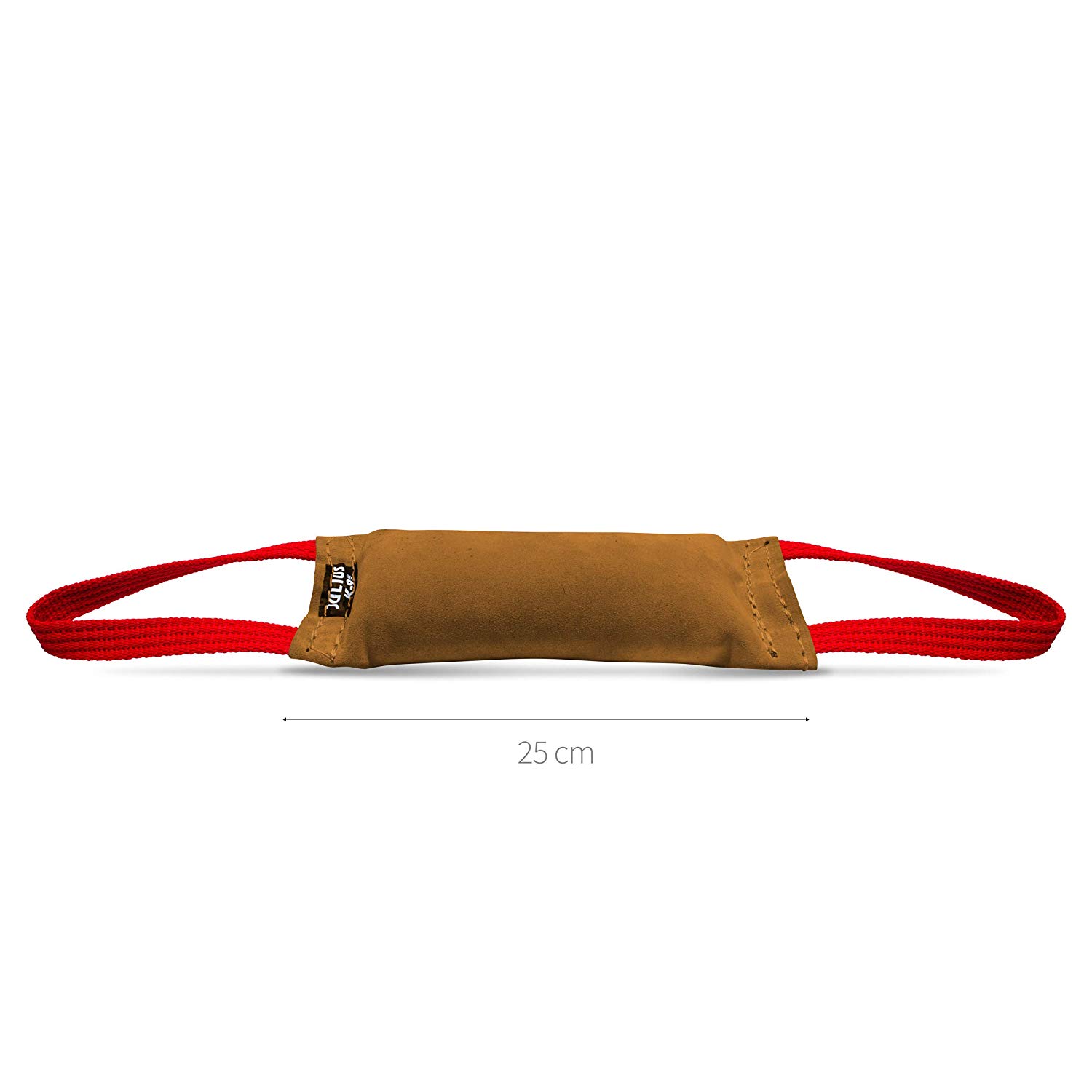 Julius-K9 18525 Leather Inside Sewn Tug with Two Handles, 25 x 5.5 cm(Random color) - Image 2