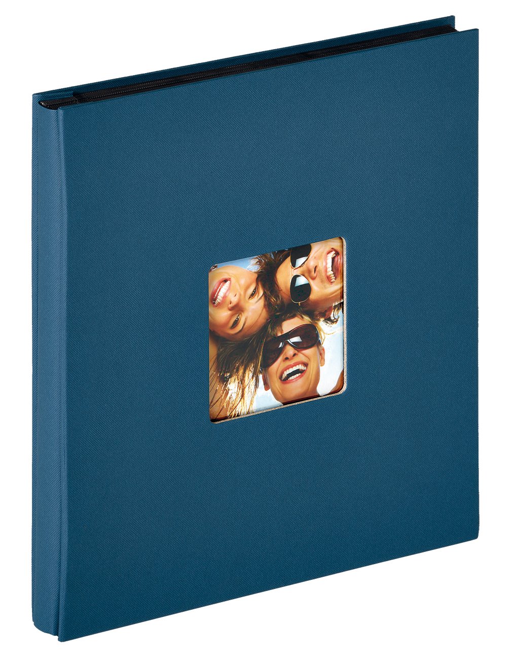 walther design Photo Album Blue 400 Photos 10x15 cm Stock Album with Cover Punching, Fun EA-110-L, 31 x 33 cm