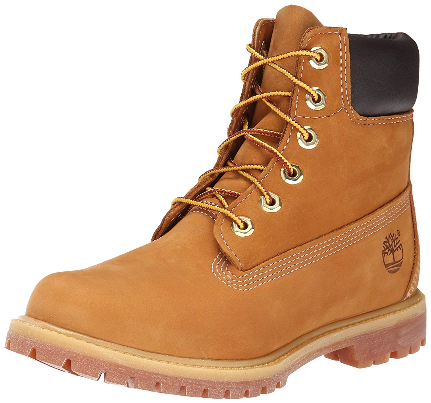 Timberland 6 in Premium Waterproof (Wide Fit), Women’s Classic Boots, Yellow (Wheat Nubuck), UK (40 EU), 7 UK