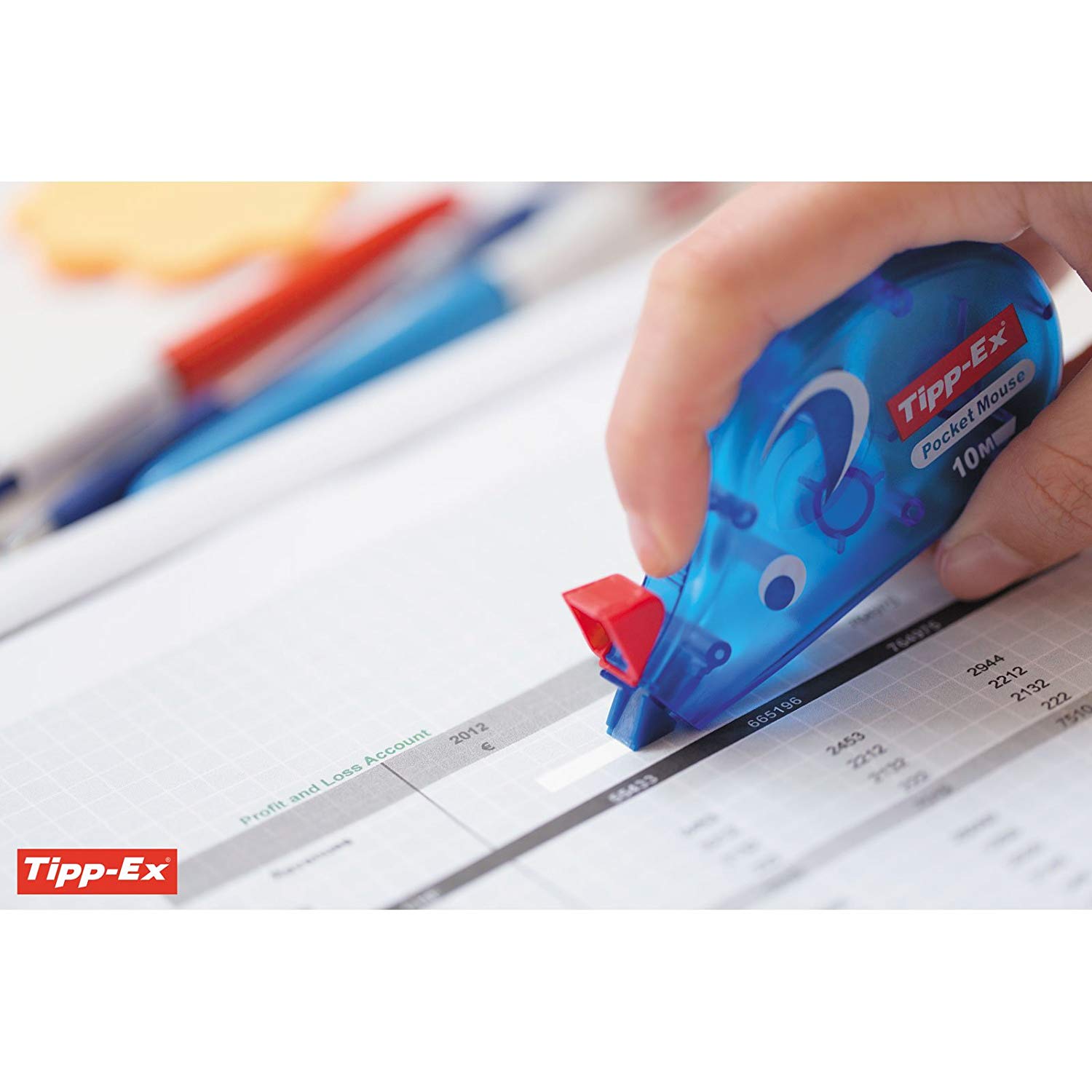 Bic Tipp-Ex Pocket Mouse Correction Tapes, Box of 10 - with 10M-Long of Extra Tear-Resistant Plastic Tape, White - Image 4