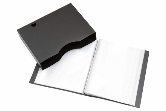 A4 Presentation Display Book – File Folder with 150 Pockets 300/Sides – Storage Case Portfolio Folder with Plastic Sleeves - Poly Pocket Folder - by Arpan (Black)