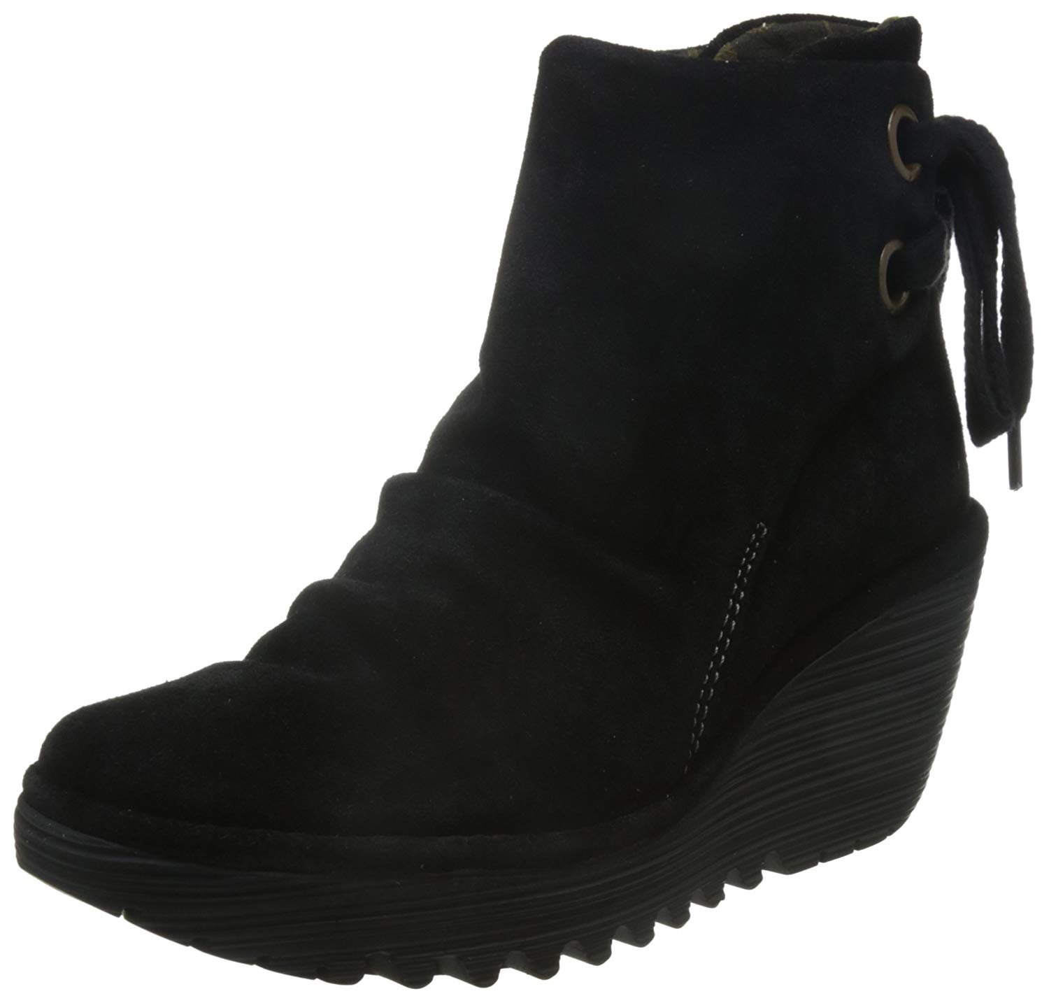 Fly London Yama Oil Suede, Women's Boots, Black (Black 006), 8 UK (41 EU)