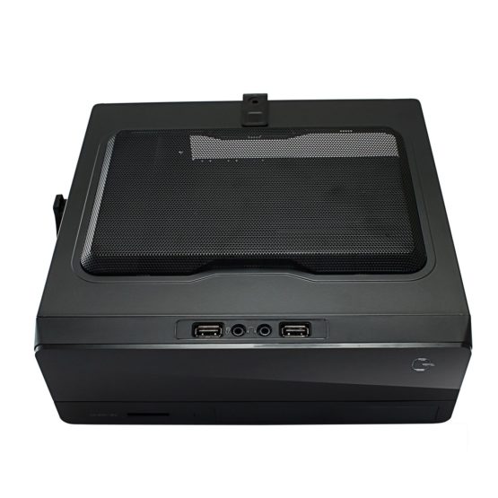 CiT MTX-007B Mini-ITX Case 180W PSU Black Interior VESA Mountable - Image 3