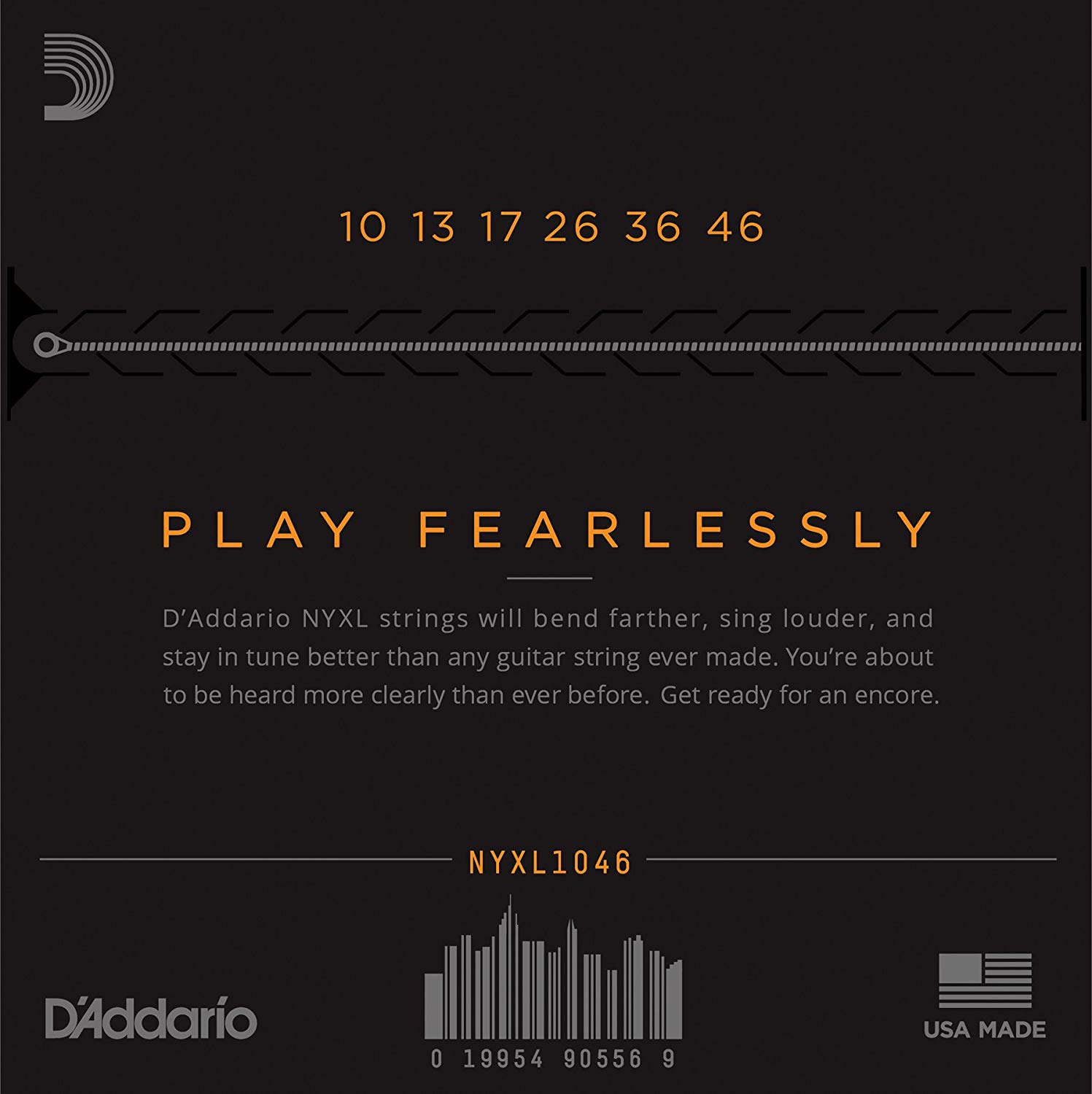 D'Addario Guitar Strings, NYXL Electric Guitar Strings, NYXL1046, Unrivaled Strength, Tuning Stability - Image 2