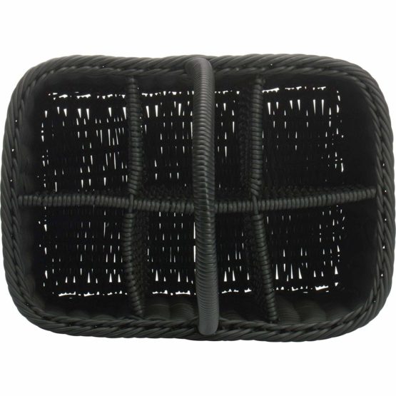 Saleen Bottle Rectangular Basket, polypropylene, Black, 38 x 29 x 20 cm - Image 4