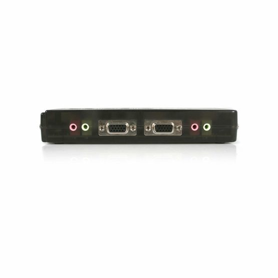 StarTech 4 Port Black USB KVM Switch Kit with Cables and Audio - desktop KVM Switch - VGA KVM Switch - USB KVM Switch 4 Port (SV411KUSB) - Image 2