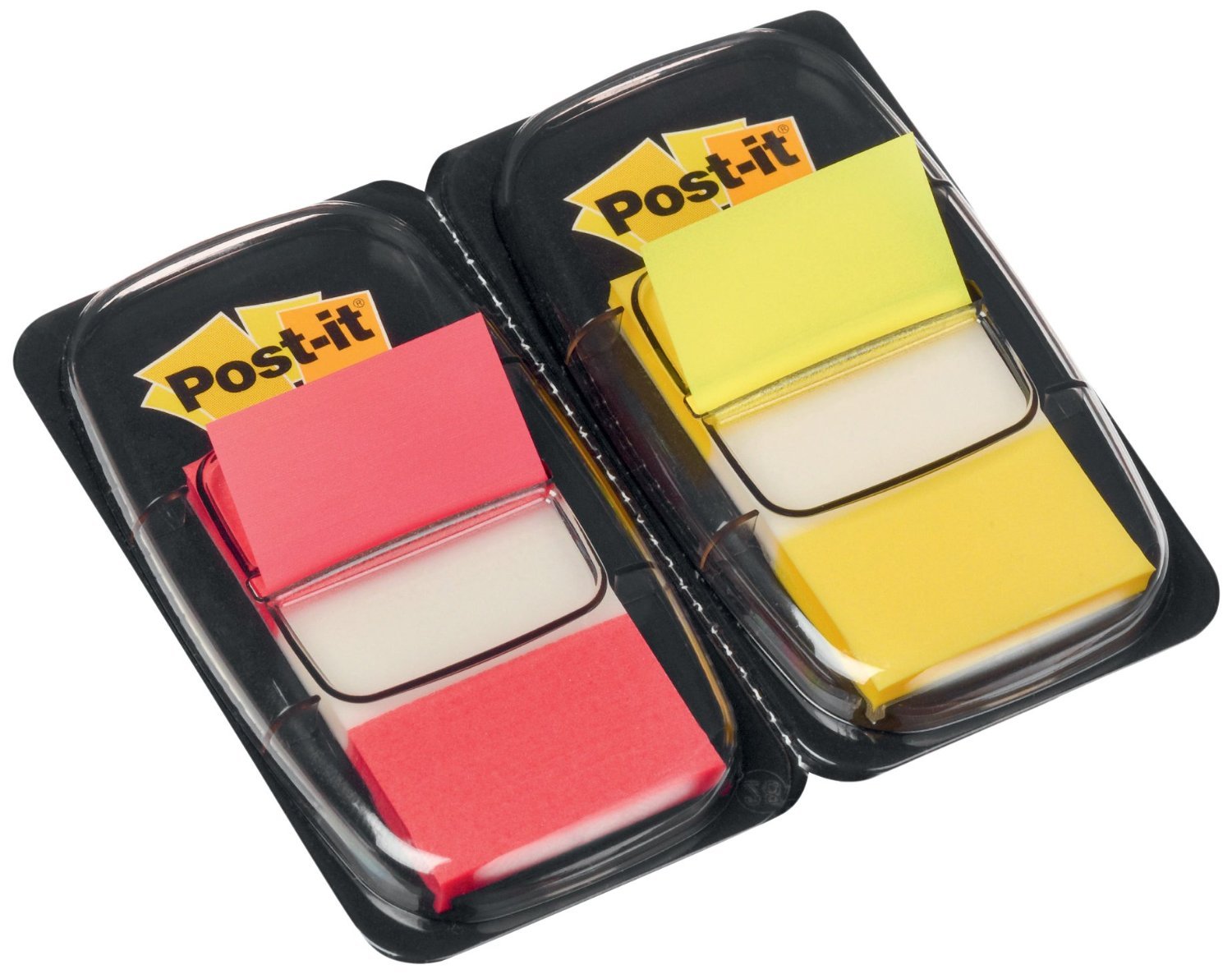 Post-it Index Flags, Medium, Red and Yellow, 2 Dispensers 25.4 mm x 43.2 mm, 100 Flags, To Mark - Image 2
