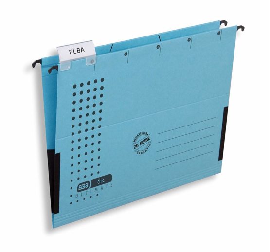 Elba Chic VE5/85803BL Suspension Files A4 RC Cardboard 230 g/mÂ² Pack of 5 Blue - Image 2