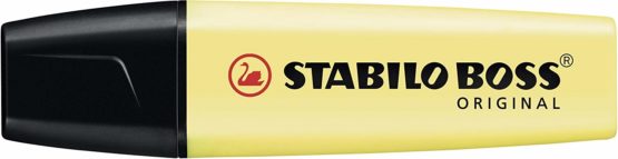 Highlighter - STABILO BOSS ORIGINAL Pastel Box of 10 Milky Yellow - Image 3