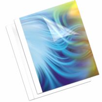 Fellowes Prestige Thermal Binding Coverlight 150 Microns PVC Front 170 g/m² Back Leather Structure - White