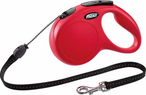 flexi New Classic Retractable Lead Cord, Medium, Red
