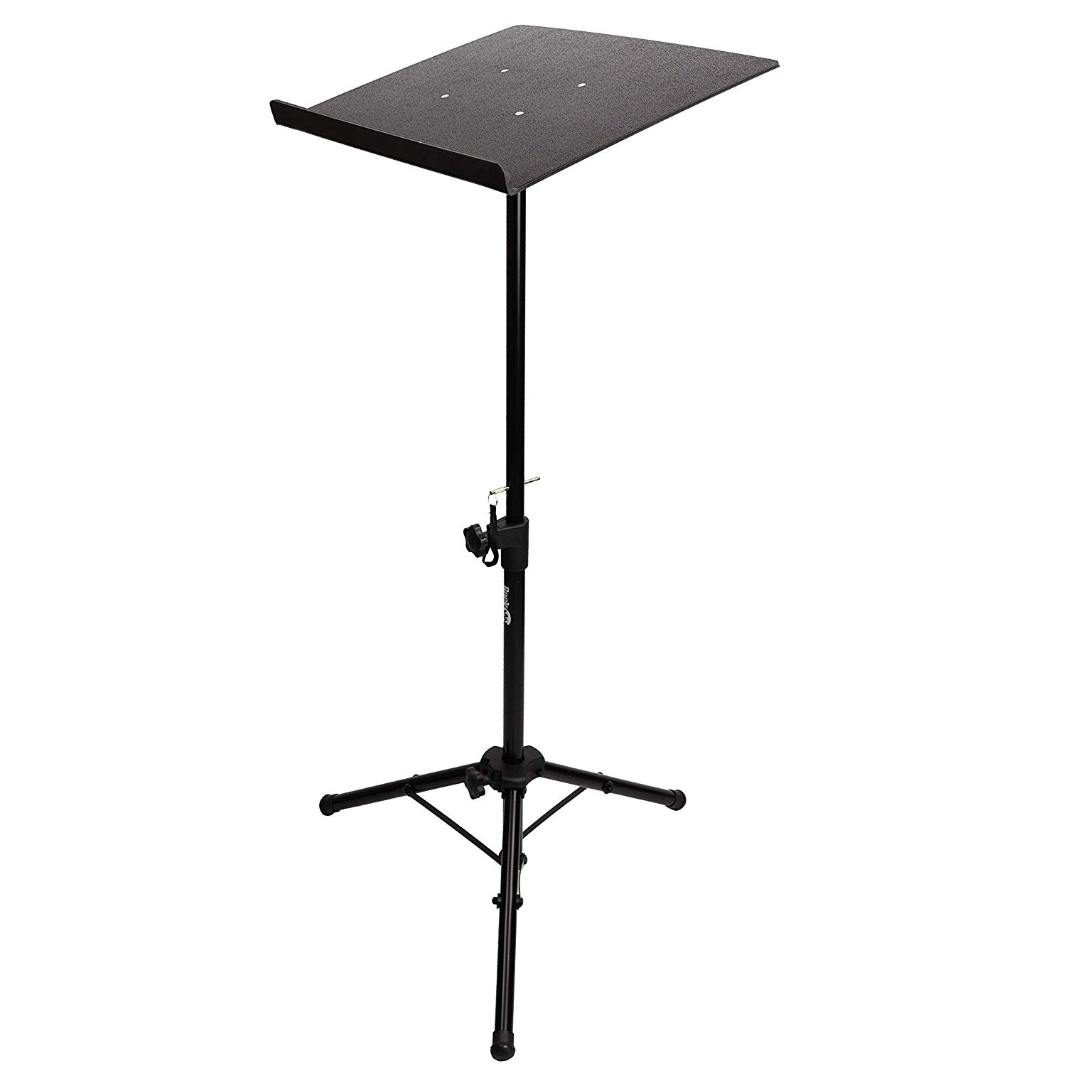 RockJam Heavy Duty Projector, Laptop Stand or Temporary Standing Desk with Tripod Body and Textured Plate, Black, Tripod - Image 3