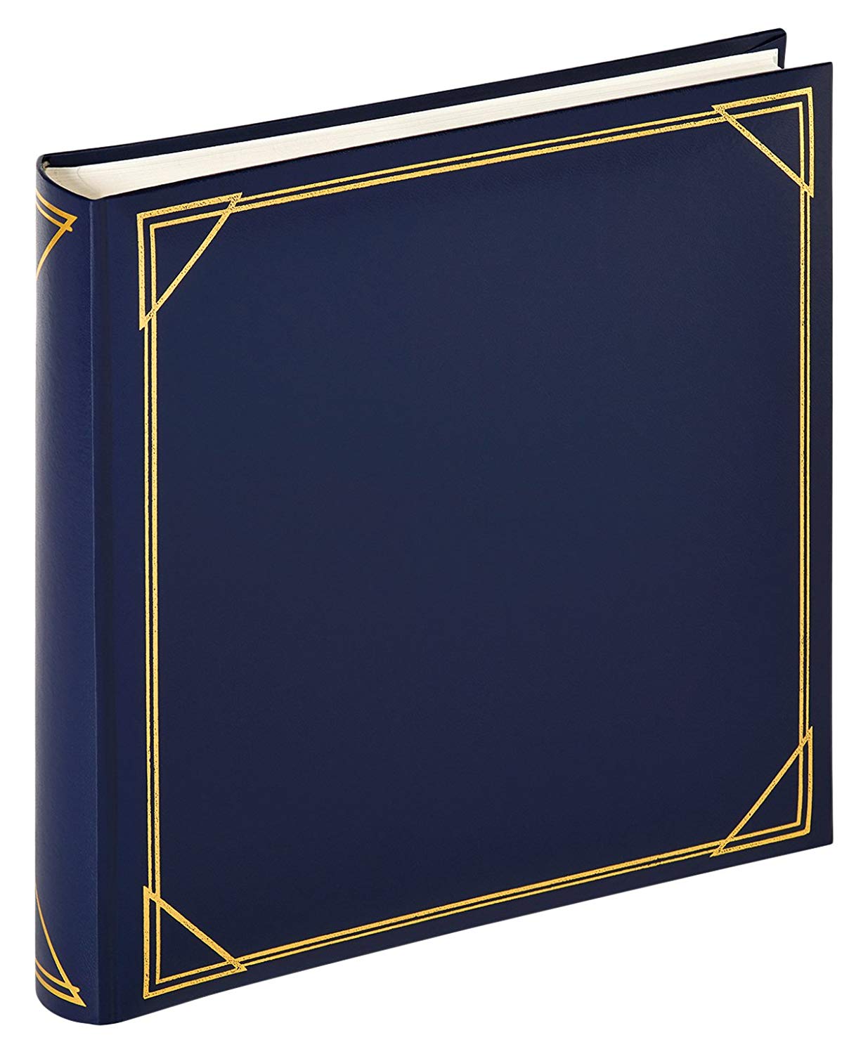 walther Design Photo Album Blue 30 x 30 cm Imitation Leather with Embossing, Standard Album MX-200-L