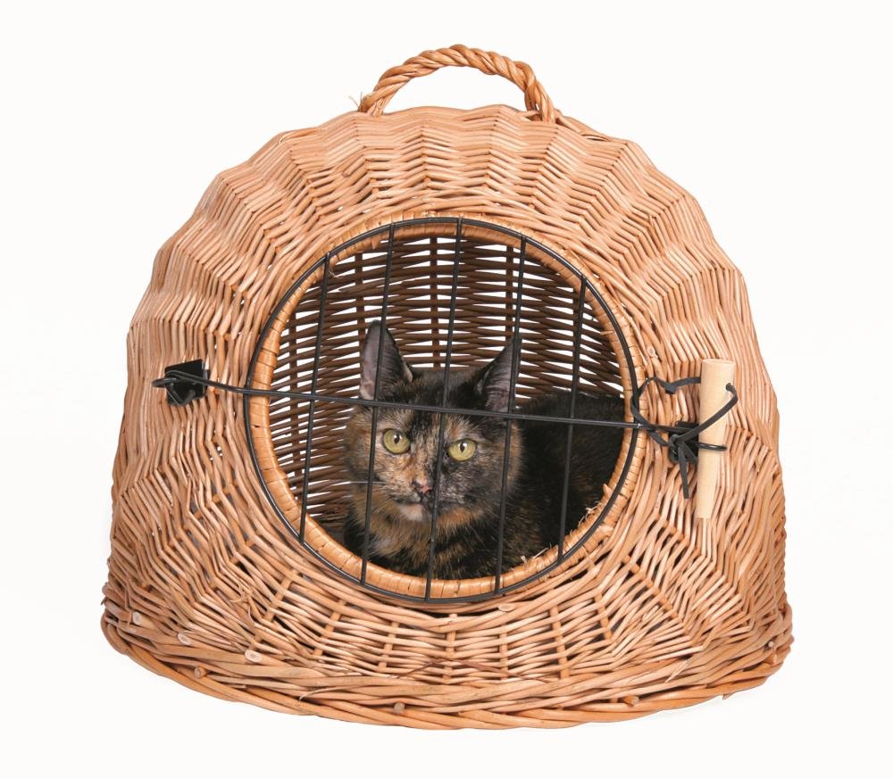 TRIXIE 2871 Cat Basket with Grid 50 cm Diameter, brown, 50 cm L x 46 cm W x 36 cm H